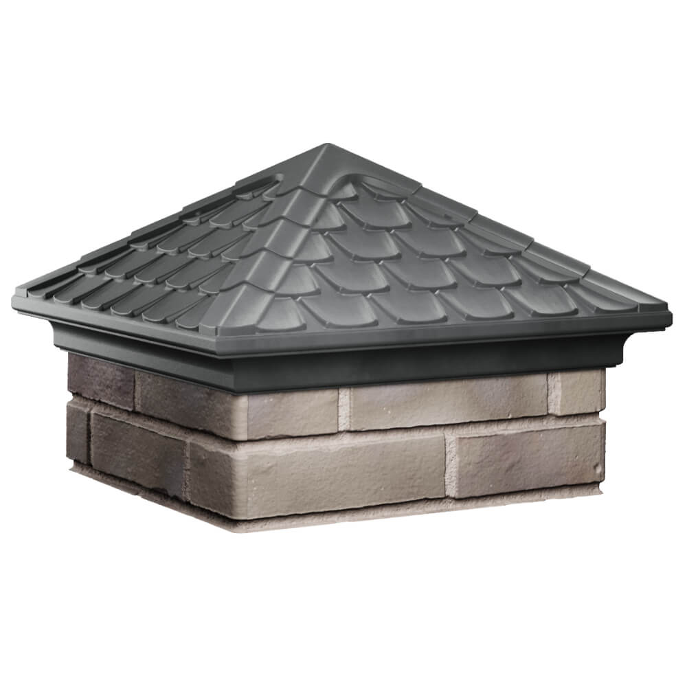 Колпак Zking Эльбрус Серый на столб 1.5х1.5 кирпича (385х385мм) в Воскресенске фото