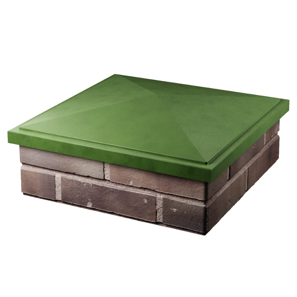 Колпак Zking БонаМоно Зеленый на столб 2х2 кирпича (515х515, 530х530мм) в Воскресенске фото