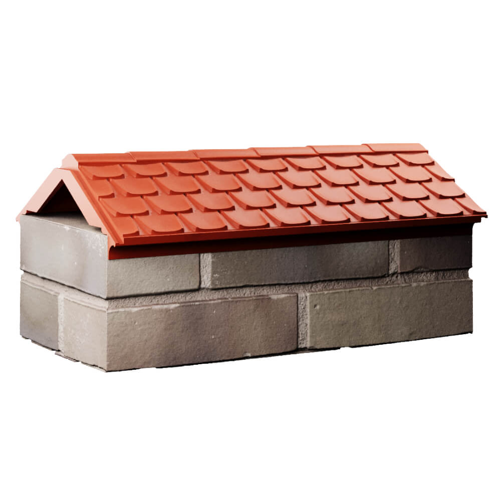 Парапет Zking Эльбрус Красный с посадкой на 1 кирпич (255мм) Воскресенск фото