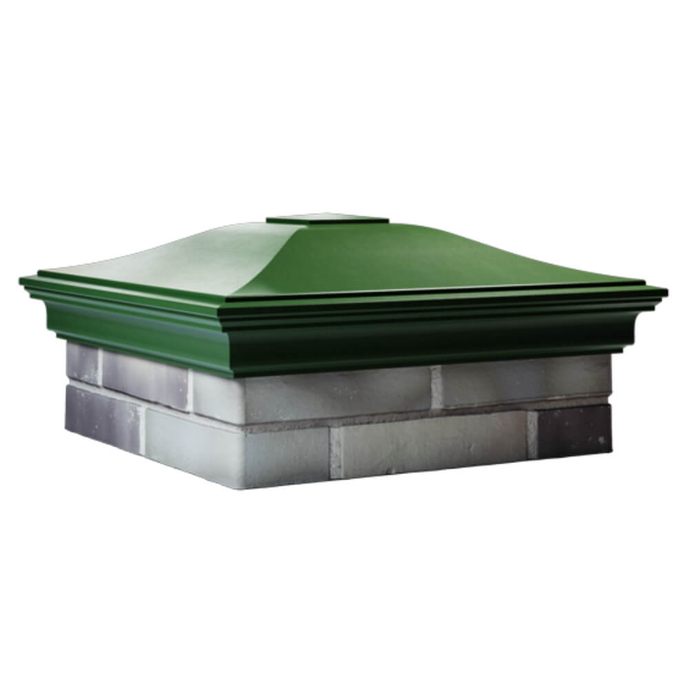 Колпак Zking Монблан Зеленый на столб 2х2 кирпича (515х515мм) в Воскресенске фото