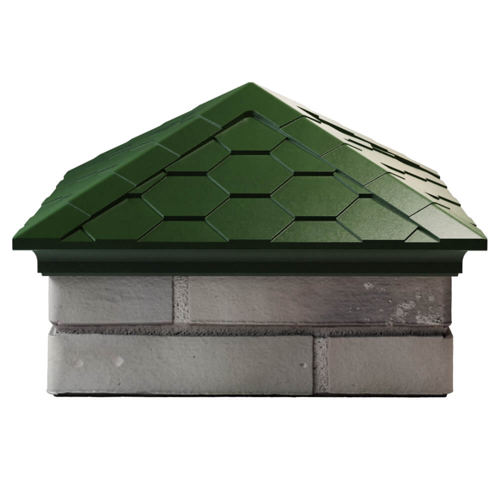 Колпак Zking Эверест Зеленый на столб 1.5х1.5 кирпича (390х390мм) Воскресенск фото