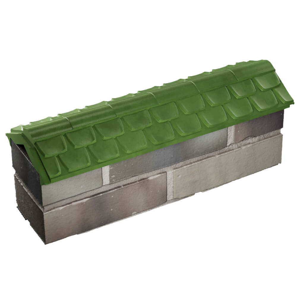 Парапет Zking Эльбрус Зеленый с посадкой на 0.5 кирпича (130мм) в Воскресенске фото
